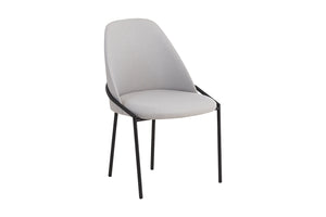 Cadeira de Jantar Chloé - Tecido para Pet Cinza