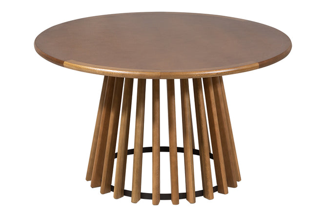 mesa de centro redonda de madeira para sala de estar didion vista principal