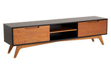 Rack para Sala com Gavetas Kepler - Preto