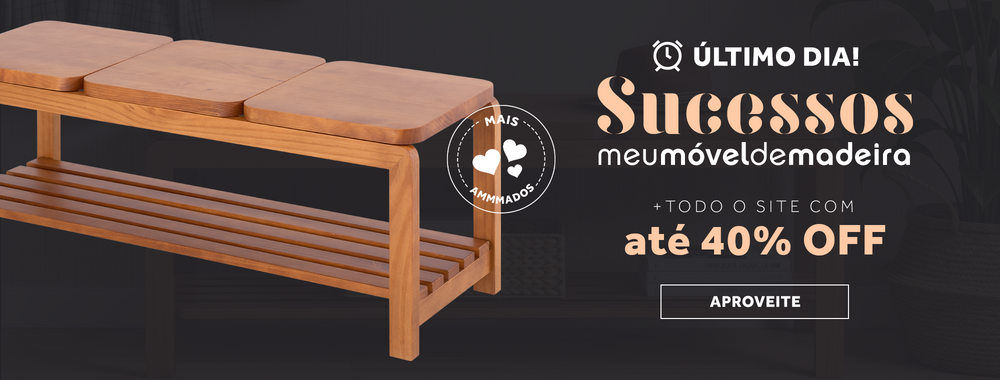 Promoção Sucessos da Meu Móvel de Madeira todo site com até 40% OFF