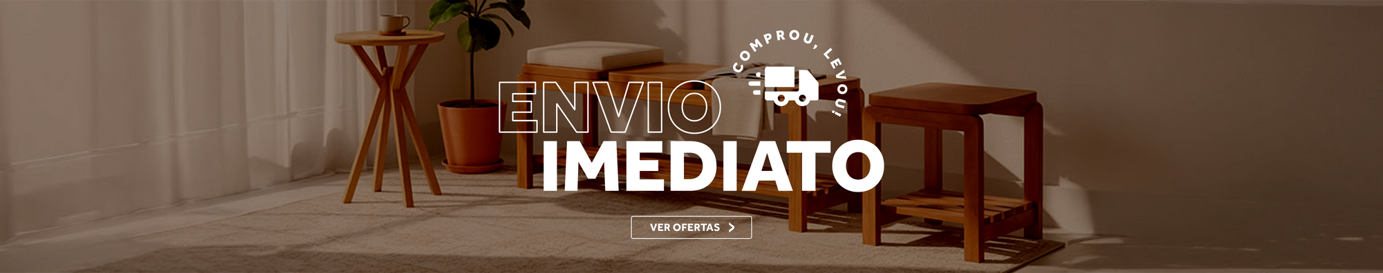 Móveis a pronta-entrega com envio imediato