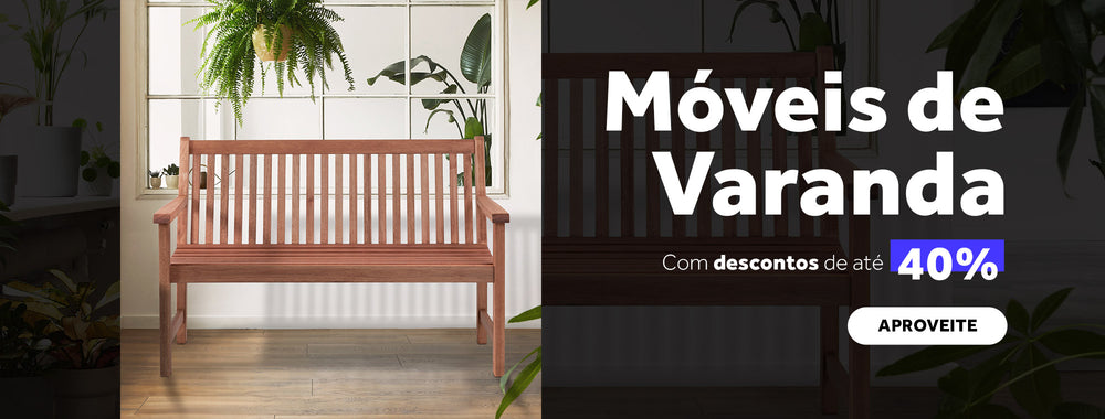 Móveis de varanda com descontos de até 40% 