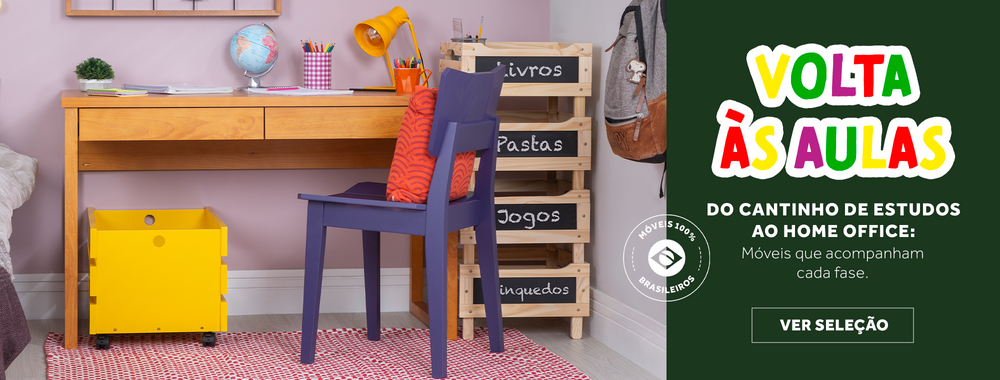 Seleção de móveis especiais para volta as aulas.