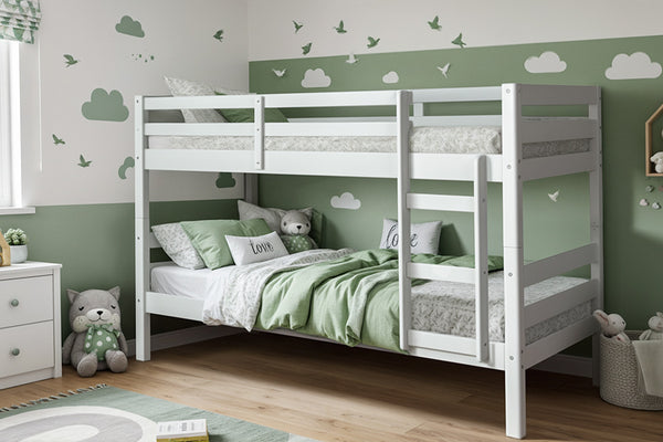 beliche astro branco ambientado no quarto infantil