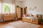bicama serra comoda 6 gavetas serena estante serena espelho lumen ambientados no quarto infantil