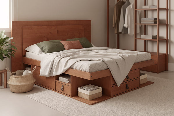 Cabeceira de Cama Extensível Casal/Queen/King Bali - Caramelo – MMM