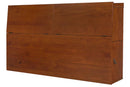 cabeceira para cama bali queen size cor caramelo vista na diagonal em fundo branco
