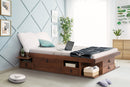 cama bali de casal ambientada no quarto