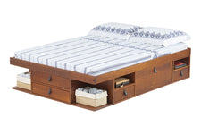 Cama Queen Size com Gavetas Bali - Caramelo