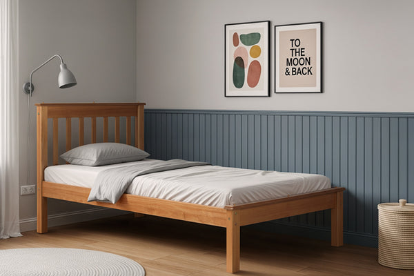 cama de solteiro habitual ambientado no quarto