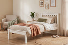 cama de solteiro habitual branca ambientada no quarto