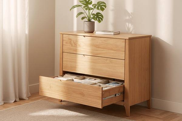 comoda alice ambientada na quarto