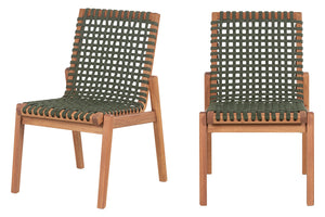 Conjunto de Cadeiras 2 Peças Trama - Jatobá e Corda Verde
