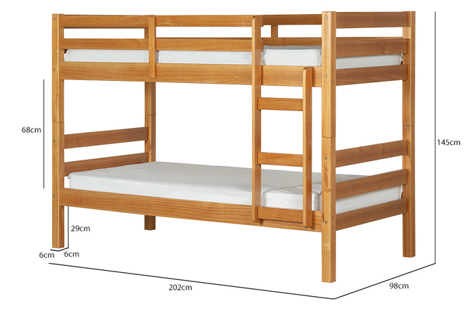 Beliche Solteiro Astro Âmbar Para colchão 88x188 medidas ou cotas