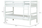 Beliche Solteiro Astro Branco Para colchão 88x188 medidas ou cotas