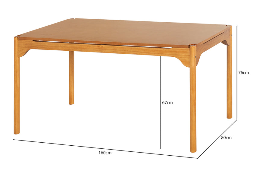 Mesa de Jantar 6 Lugares Berla - Nozes