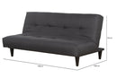 sofa reclinavel cama denver grafite vistona diagonal com cotas