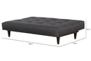 sofa reclinavel cama denver grafite vistona diagonal aberto com cotas