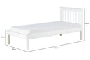 Cama de Solteiro Habitual - Branco - Para colchão 88x188 com medidas
