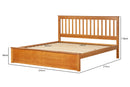 Cama King Size Vale - Âmbar com medidas