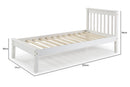 Cama de Solteiro Habitual Branco Para colchão 88.188 medidas ou cotas