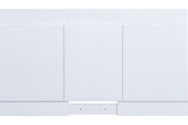 detalhe frontal cabeceira extensivel bali king branco giz