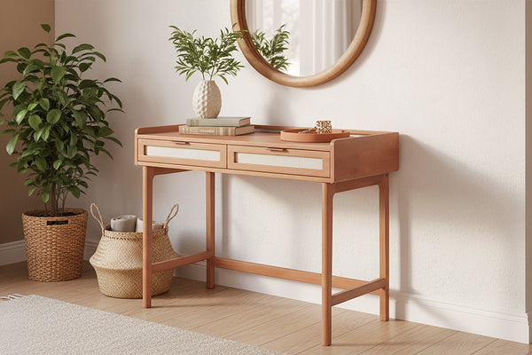 escrivaninha nora ambientada no hall de entrada