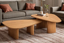mesa de centro harmonia 65cm e 85cm ambientadas na sala de estar