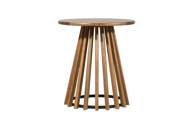 mesa lateral redonda de madeira didion vista lateral 