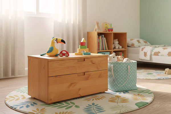 modulo organize ambientado no quarto infantil