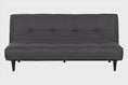 sofa reclinavel cama denver grafite visto em varios angulos