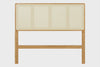 Cabeceira de Cama Casal Serena 140 cm - Mel visto em varios angulos