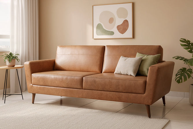 sofa louise ambientado na sala de estar
