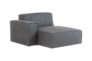 Sofá Módulo Direito com Chaise Maraú - Cinza Claro