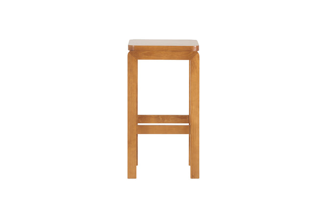 banqueta para bancada natu nozes vista de frente em fundo branco