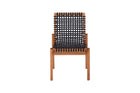 cadeira de jantar sem braco kit com 2 trama jatoba visto de frente