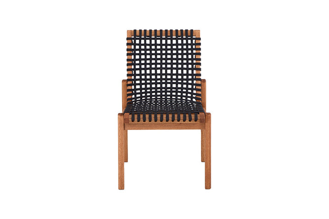 cadeira de jantar sem braco kit com 2 trama jatoba visto de frente