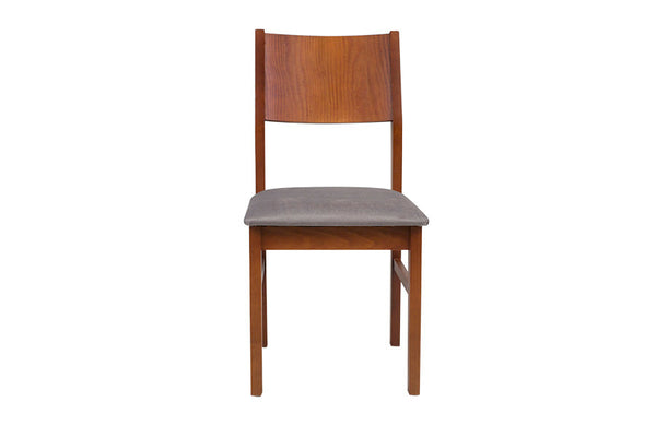 cadeira mesa de jantar lotus kit com 2 caramelo vista de frente