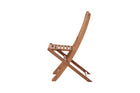 cadeira de area externa dobravel jatoba em fundo infinito visto de lado