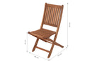 cadeira de varanda dobravel jatoba em fundo infinito com medidas importantes descritas na imagem