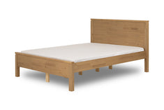 cama de madeira queen size dener mel