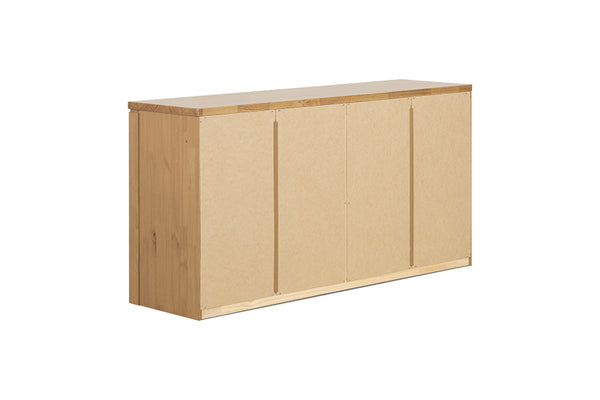 comoda bebe 6 gavetas dener mel vista de tras
