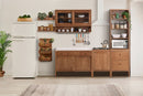 foto ambientada da cozinha modular sabor caseiro composta por vários móveis
