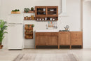 foto ambientada da cozinha modular sabor caseiro composta por vários móveis