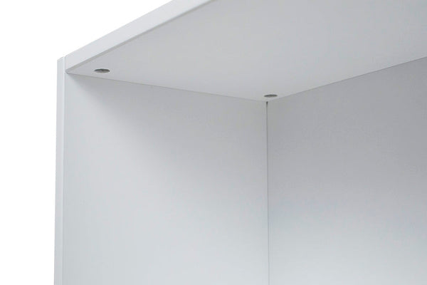 estante cozinha organizadora 2 prateleiras tools branco giz em fundo infinito focando nos detalhes