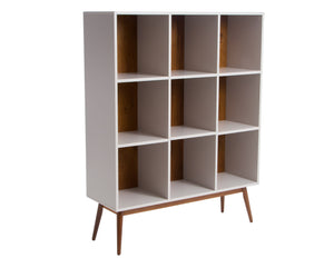 Estante para Sala 9 Nichos Biscoito Fino - Off White