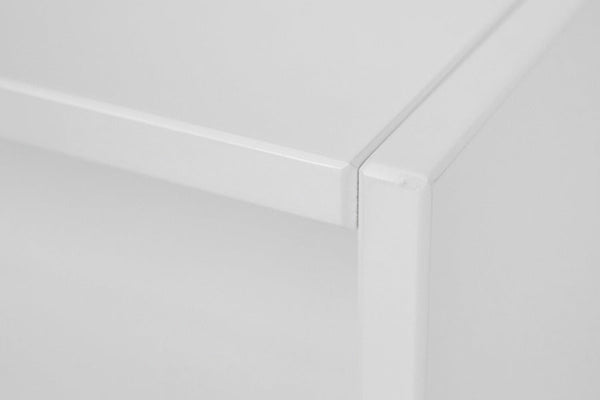 estante infantil organizadora 2 prateleiras tools branco giz em fundo infinito focando nos detalhes