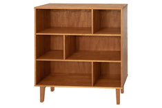 estante nichos charme doce de leite escovado vista de frente