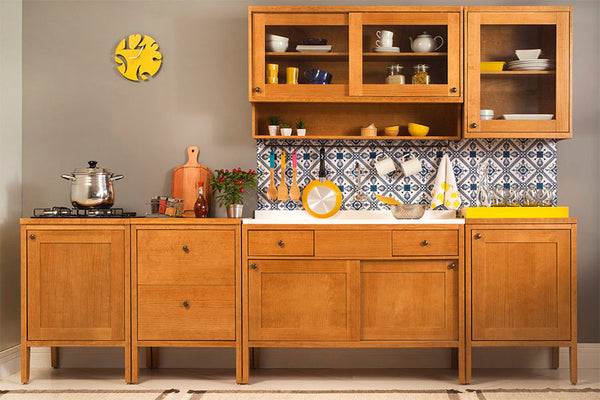 imagem da cozinha modular sabor caseiro decorada com armario aereo 1 porta