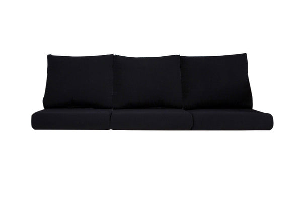 kit 3 pares de almofadas para sofa pontal preto em fundo infinito visto de frente